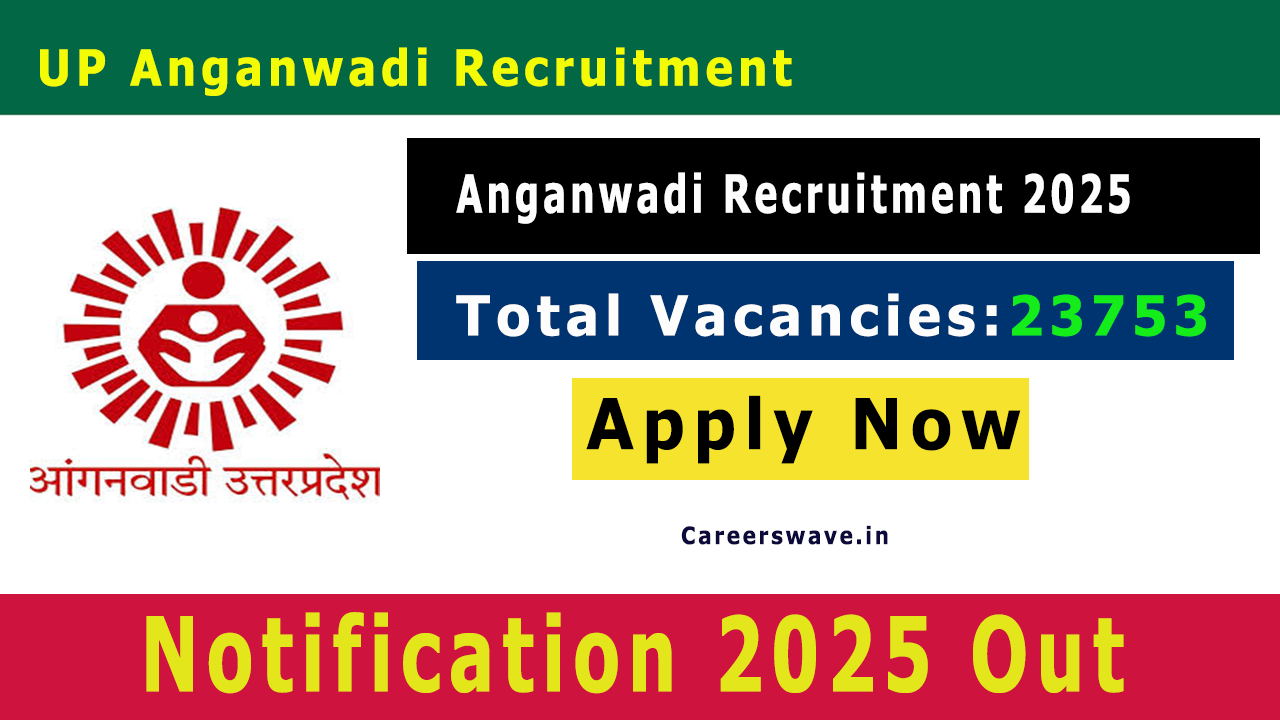 UP Anganwadi Recruitment 2025 Notification for 23753 Posts