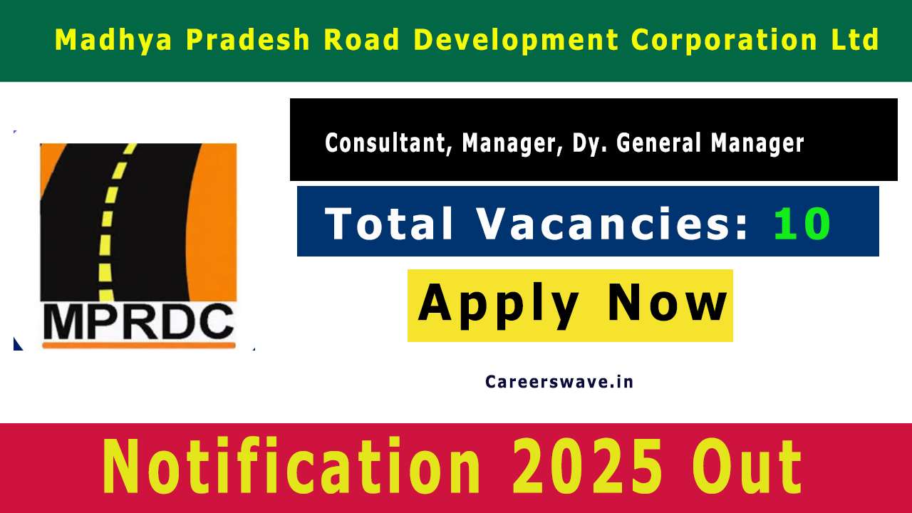 MPRDC Consultant Recruitment 2025 Notification for 10 Posts