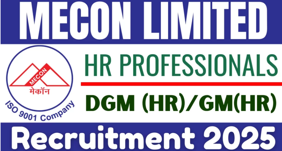 MECON HR Professionals Recruitment 2025 Notification out