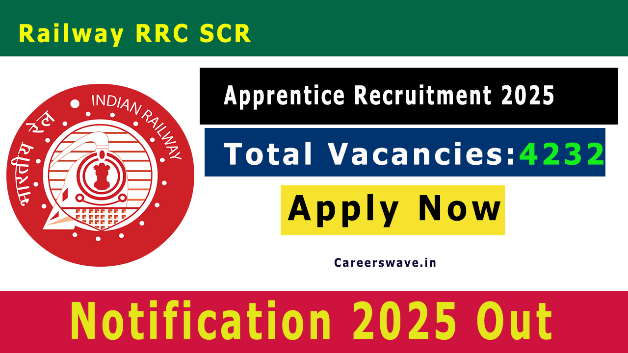 Railway RRC SCR Apprentices Recruitment 2025 Notification