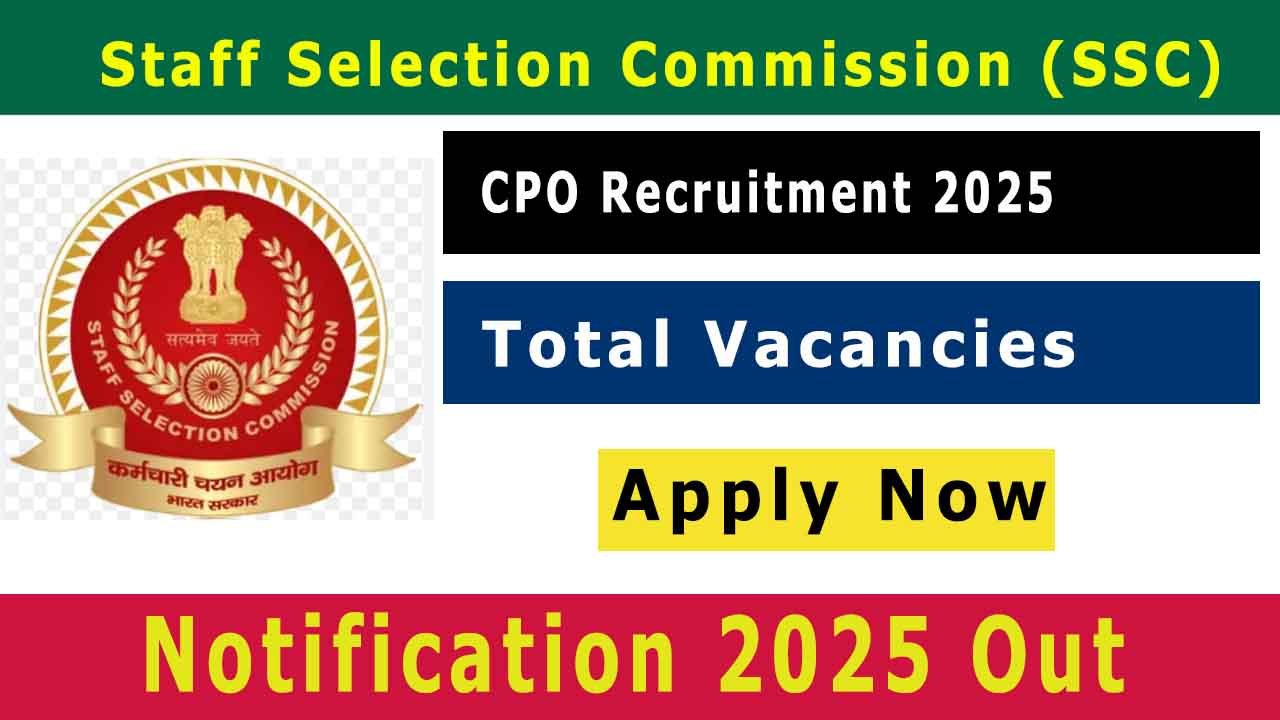 SSC CPO 2025 Notification