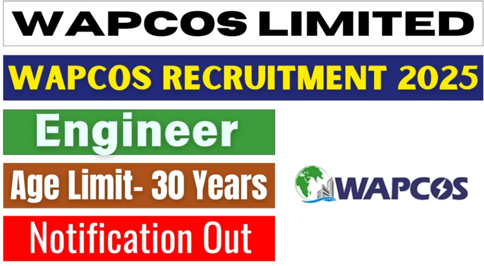 WAPCOS Engineer Recruitment 2025 Notification Out