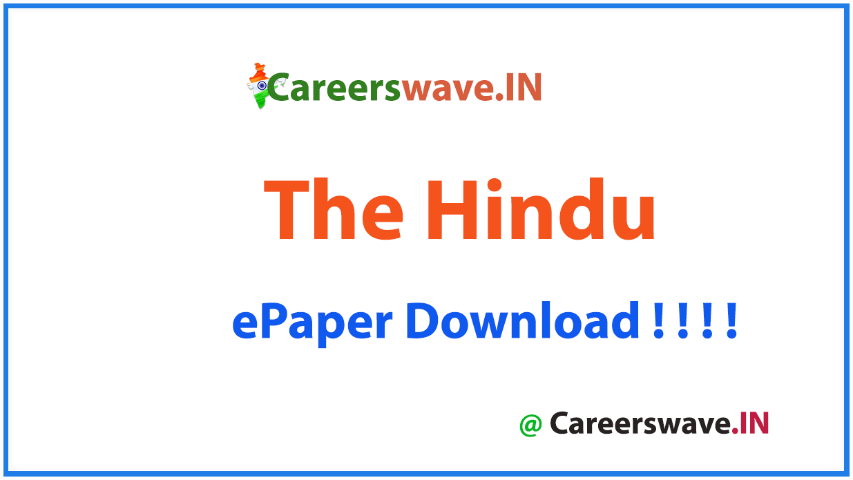 download the hindu pdf