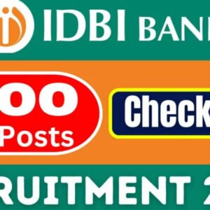 IDBI Executive Recruitment