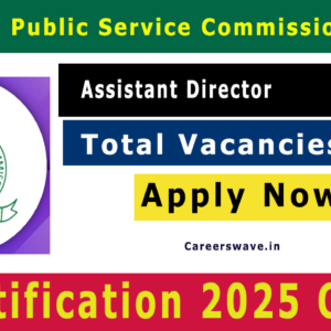 APSC Assistant Director Recruitment 2025 Notification for 08 Vacancy