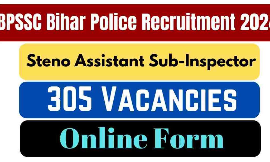 BPSSC Bihar Police Steno ASI Recruitment 2024