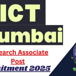 ICT Mumbai Research Associate Recruitment 2025 Notification