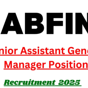 NABFINS Recruitment 2025 for Senior Assistant General Manager