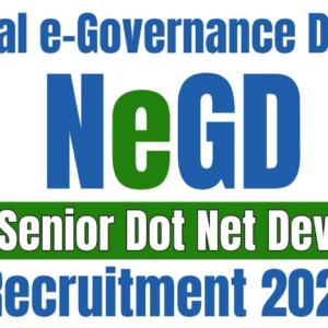 NeGD Senior Dot Net Developer Recruitment 2025