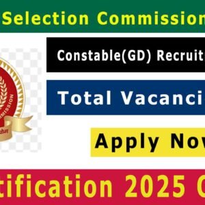 SSC GD 2025 Notification