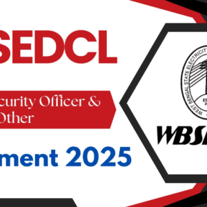 WBSEDCL Recruitment 2025 for Special Officer, Security Officer