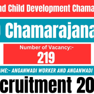 WCD Chamarajanagar Anganwadi Worker and Helper Recruitment 2025